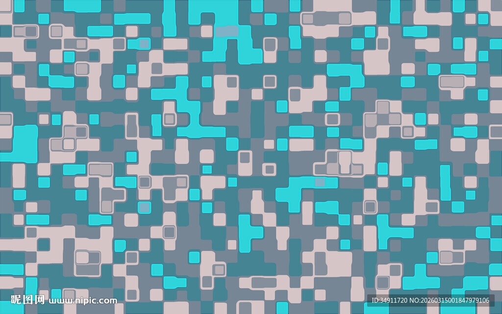 蓝灰色像素风格背景图案