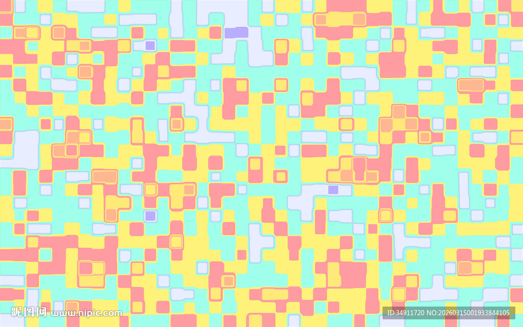 多彩像素图案背景