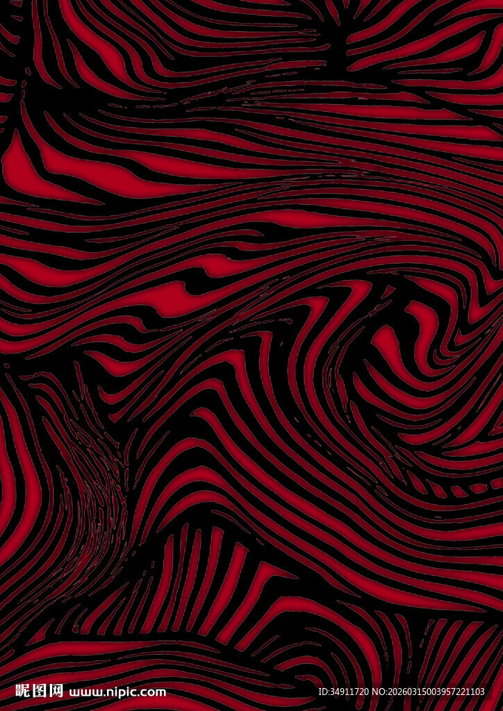 红黑交织动感纹理图案