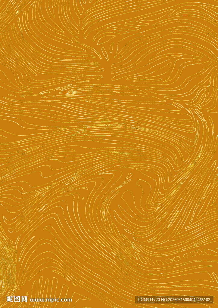 金黄纹理抽象背景图