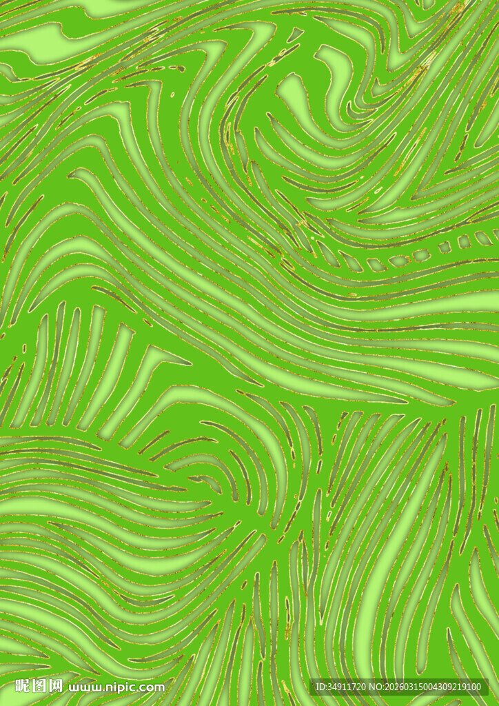 绿色动感条纹抽象背景图