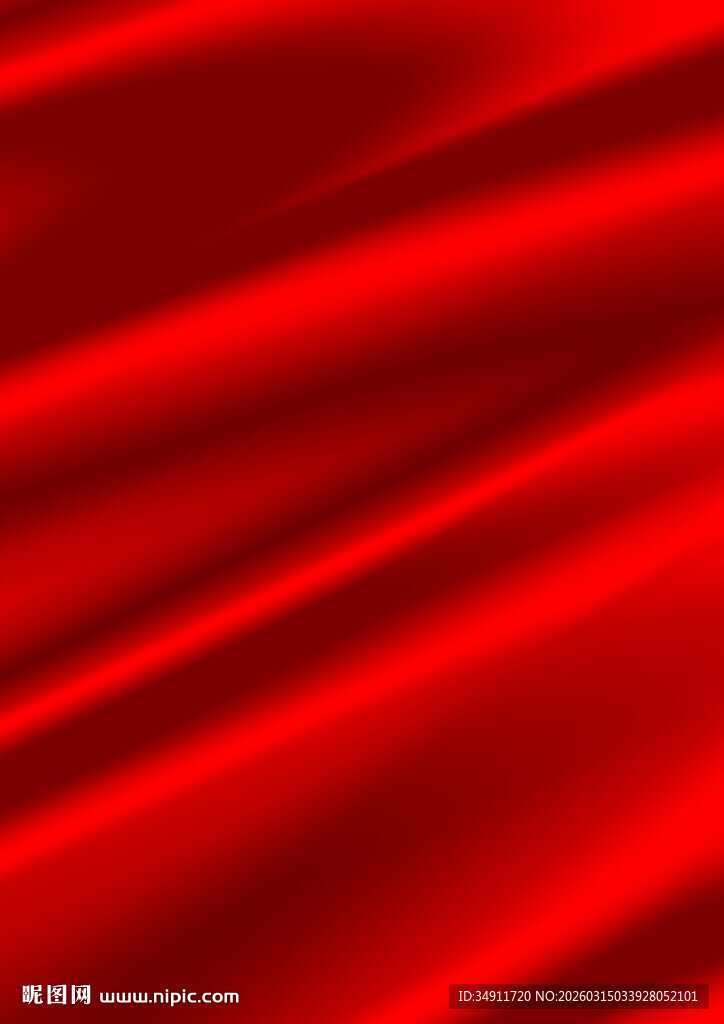 红色绸缎纹理特写