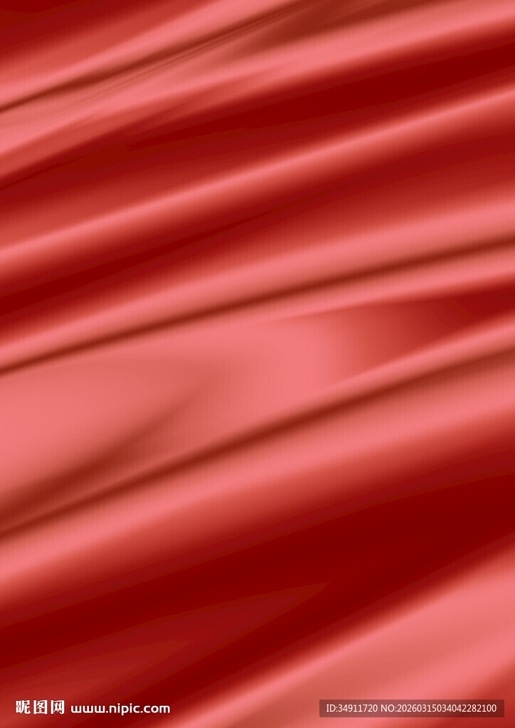红色丝绸纹理特写