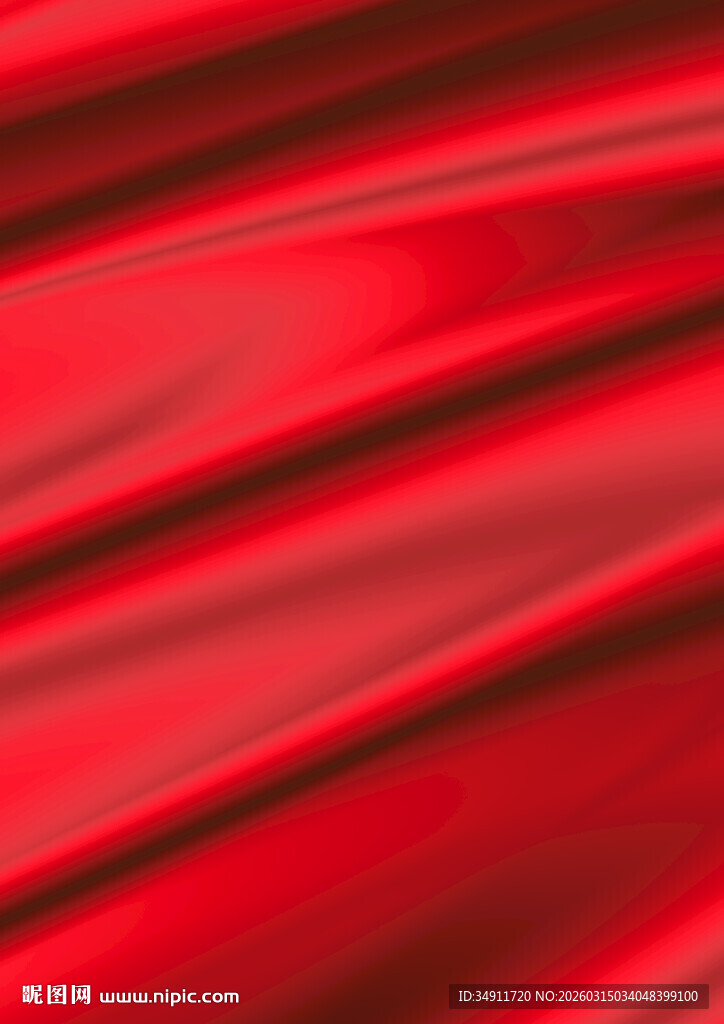 红色绸缎纹理特写