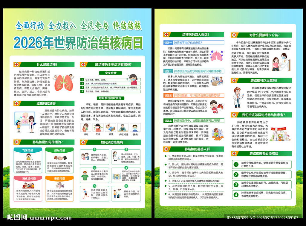 2025防治结核病日宣传单