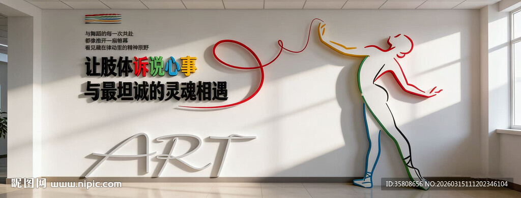 艺术舞蹈文化墙