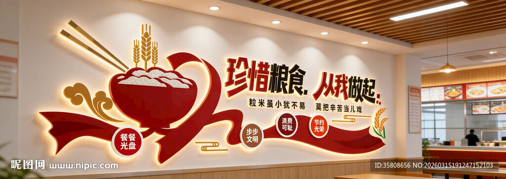 餐厅食堂文化墙