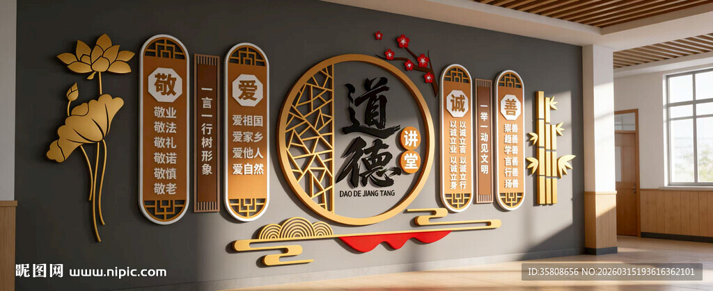 道德讲堂文化墙