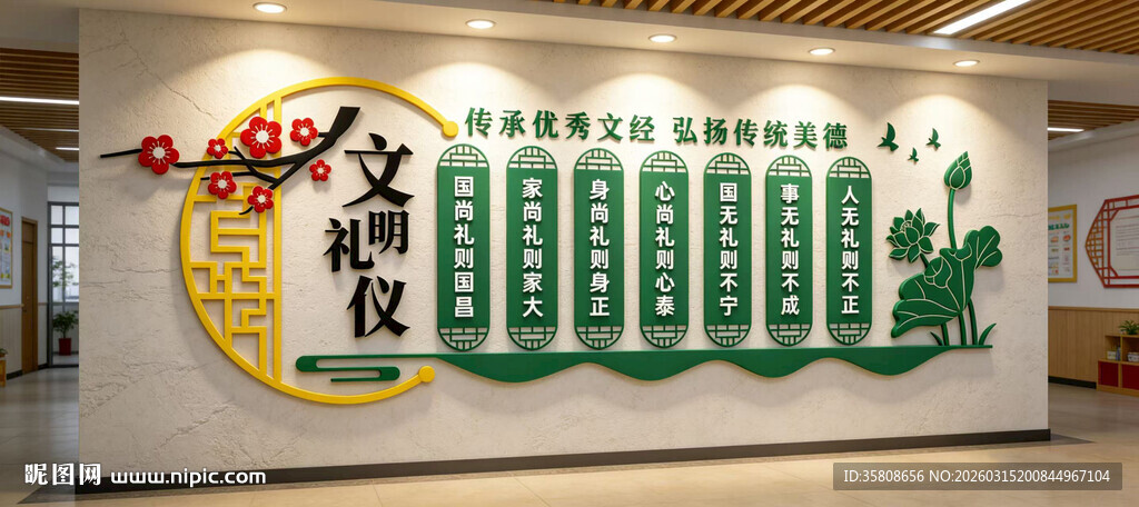 文明礼仪文化墙