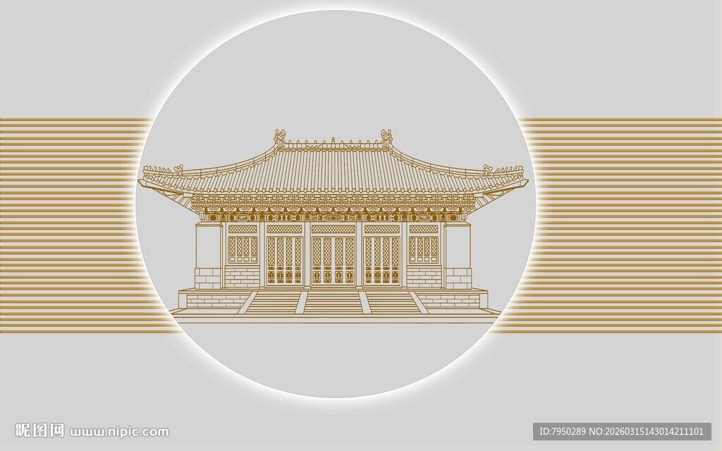 中式古建筑模型