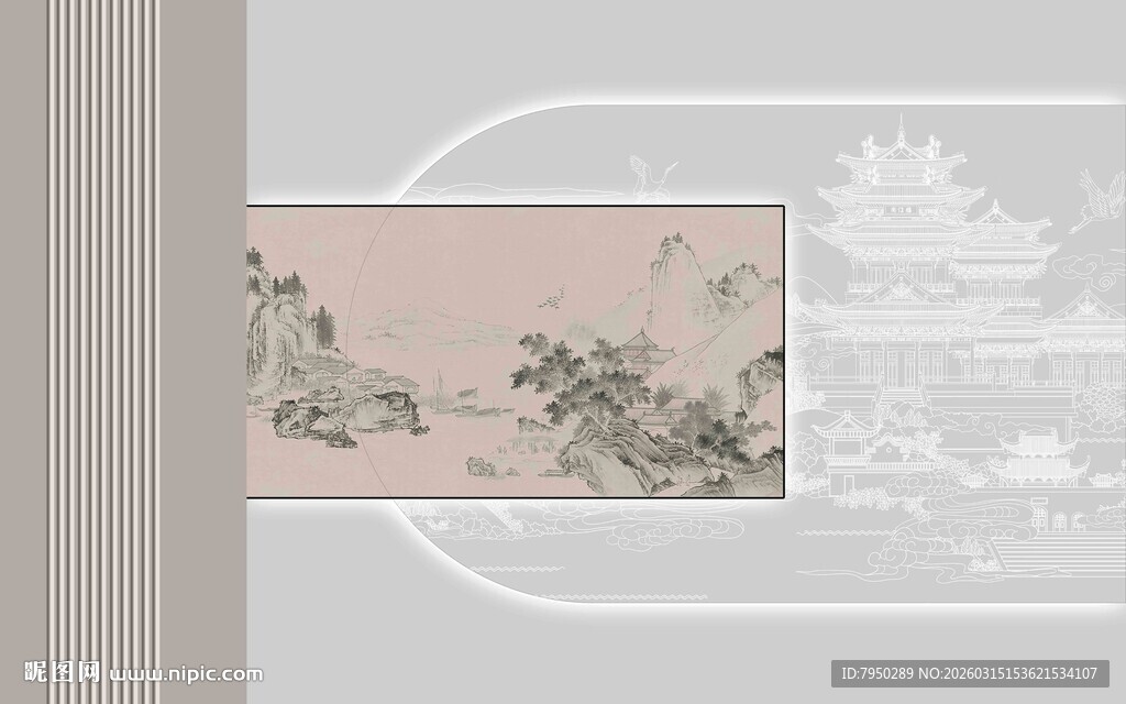 中式简约风装饰画展示