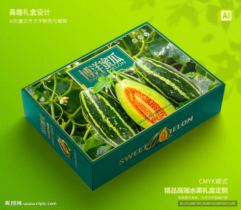 博洋蜜瓜礼盒 甜瓜包装