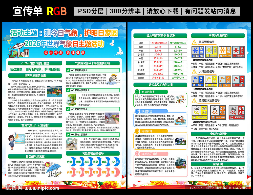 2026年世界气象日宣传单