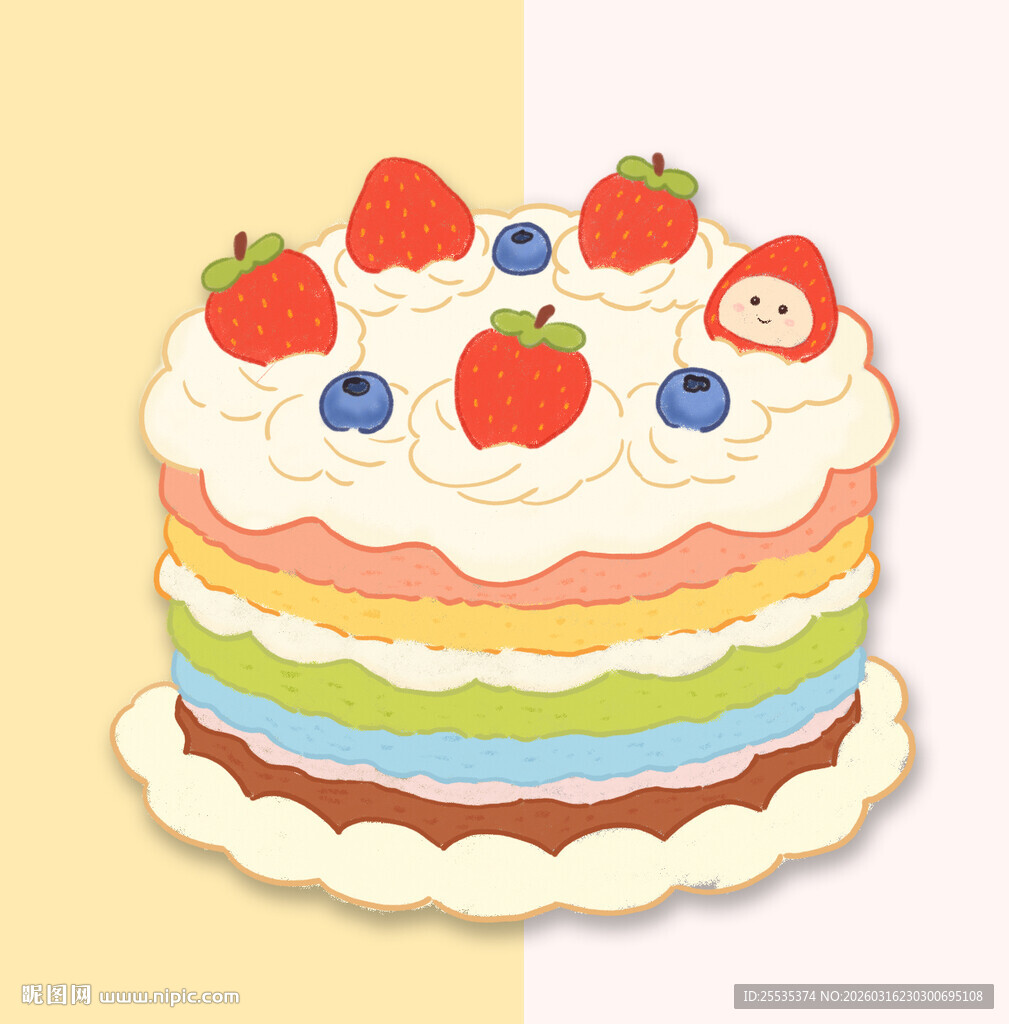 手绘蛋糕