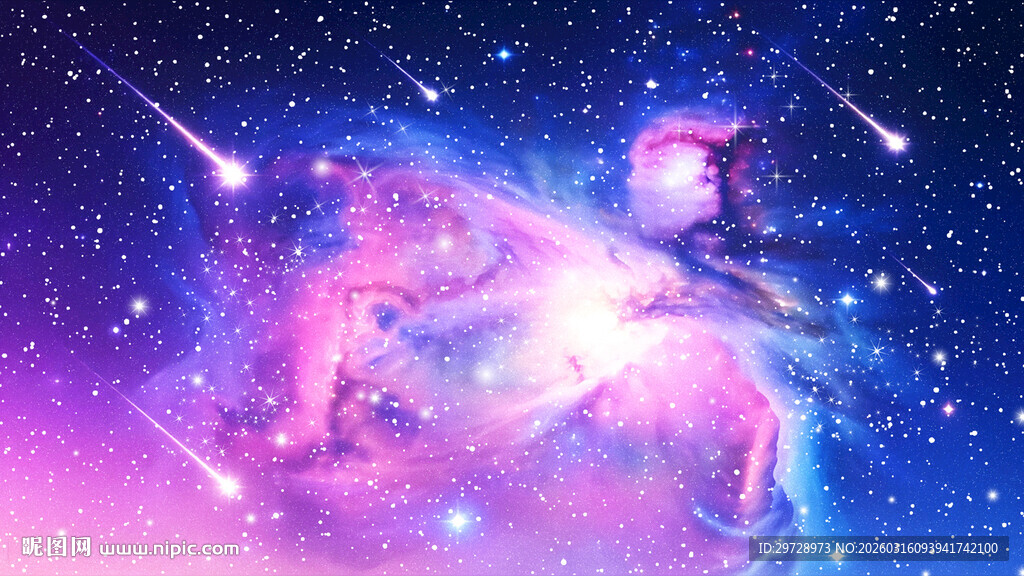 梦幻星空下的奇幻角色