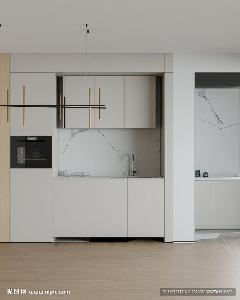 厨房直播间场景背景墙