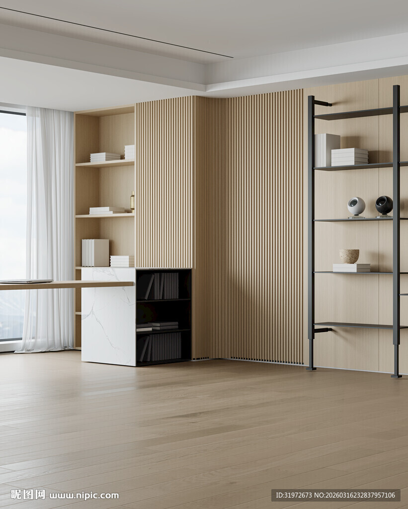 极简小景墙布壁画室内背景墙场景