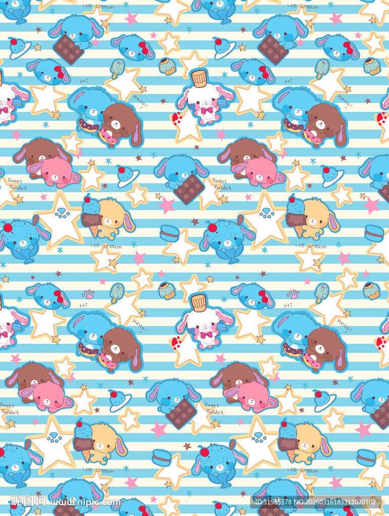 兔子巧克力卡通