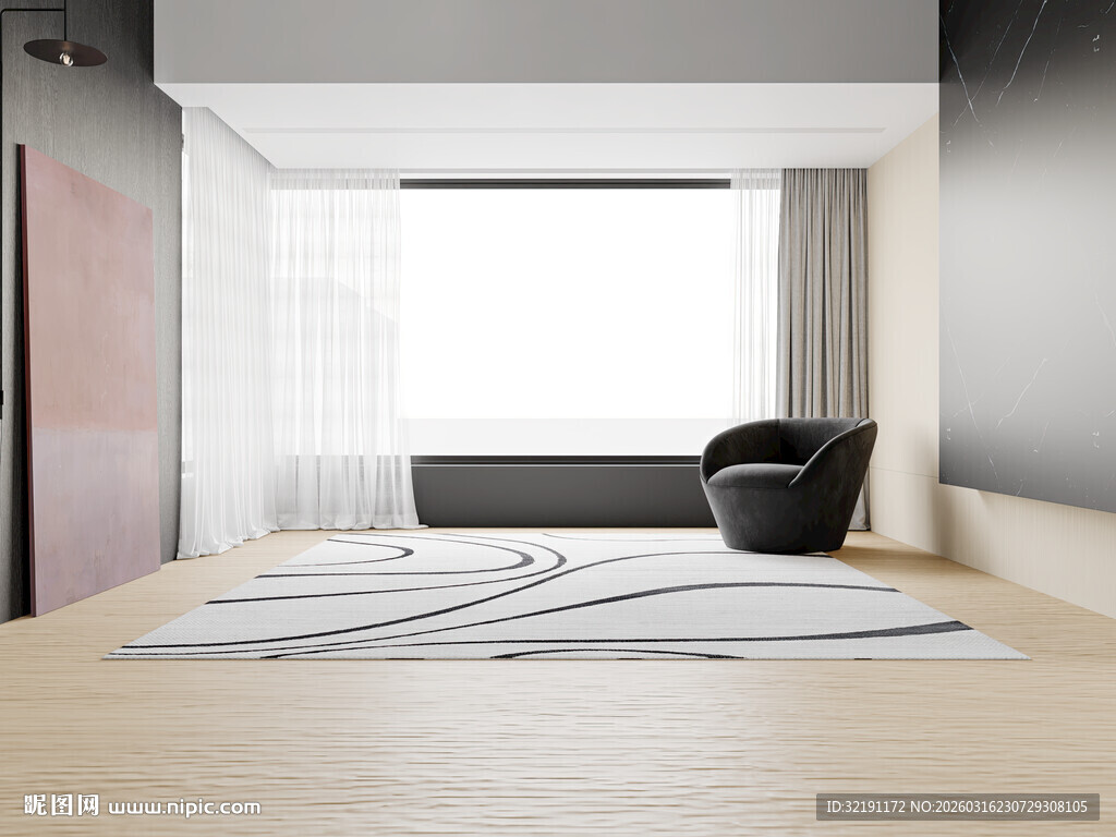 现代简约风格时尚休闲座椅背景墙