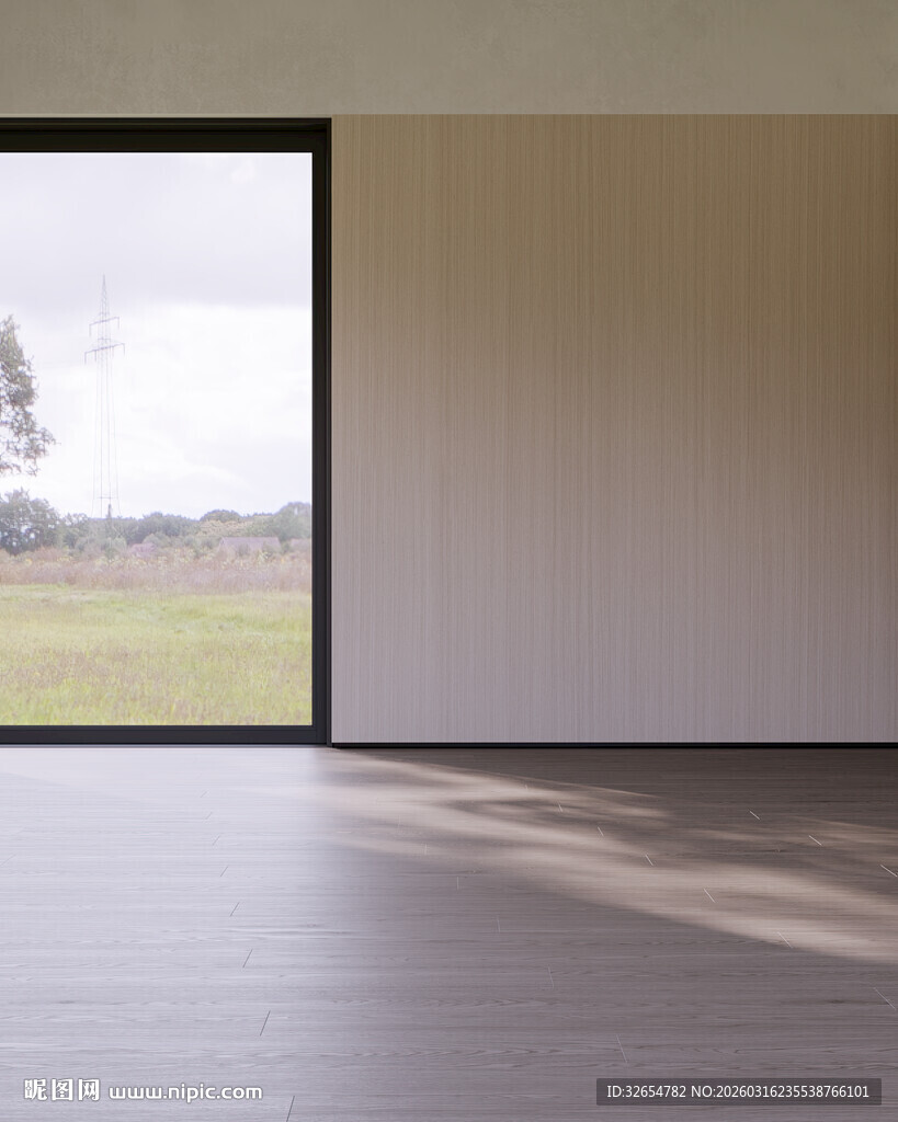 现代软装室内背景墙场景