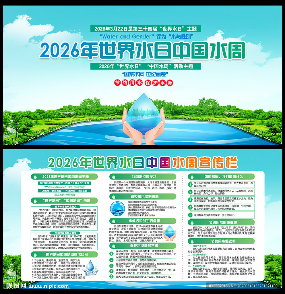 2026世界水日中国水周展板