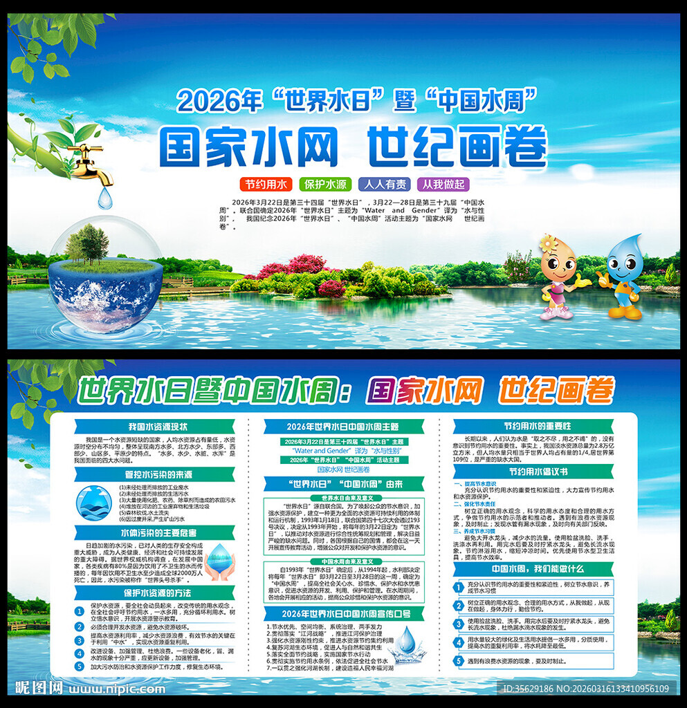 2026世界水日中国水周展板