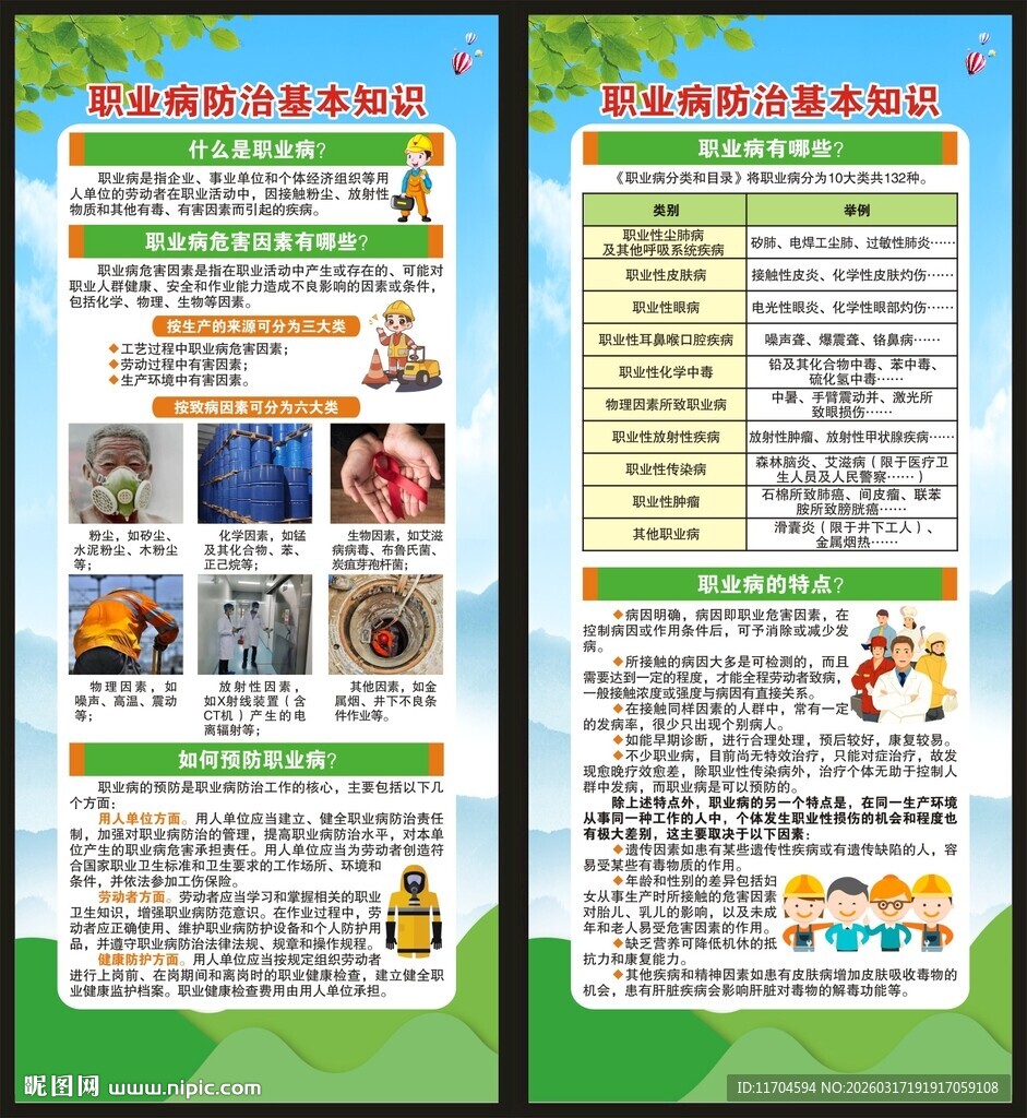 职业病防治法宣传周展架