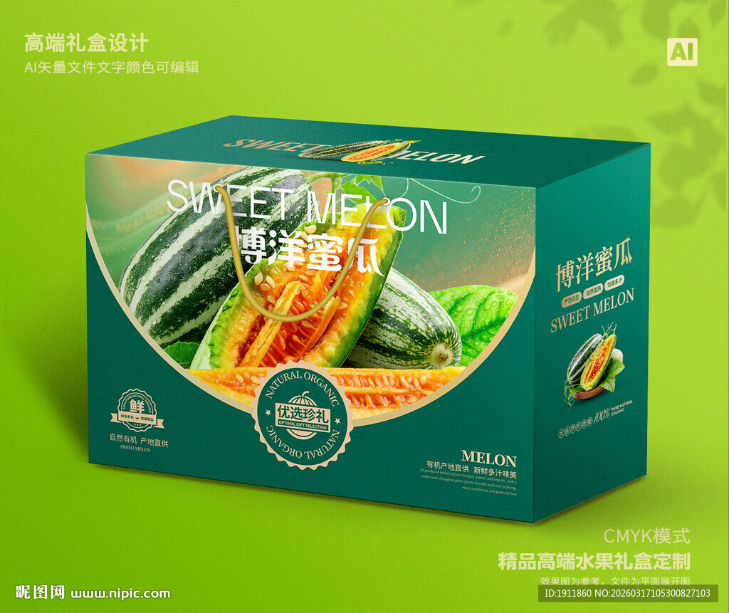 博洋蜜瓜礼盒 甜瓜包装