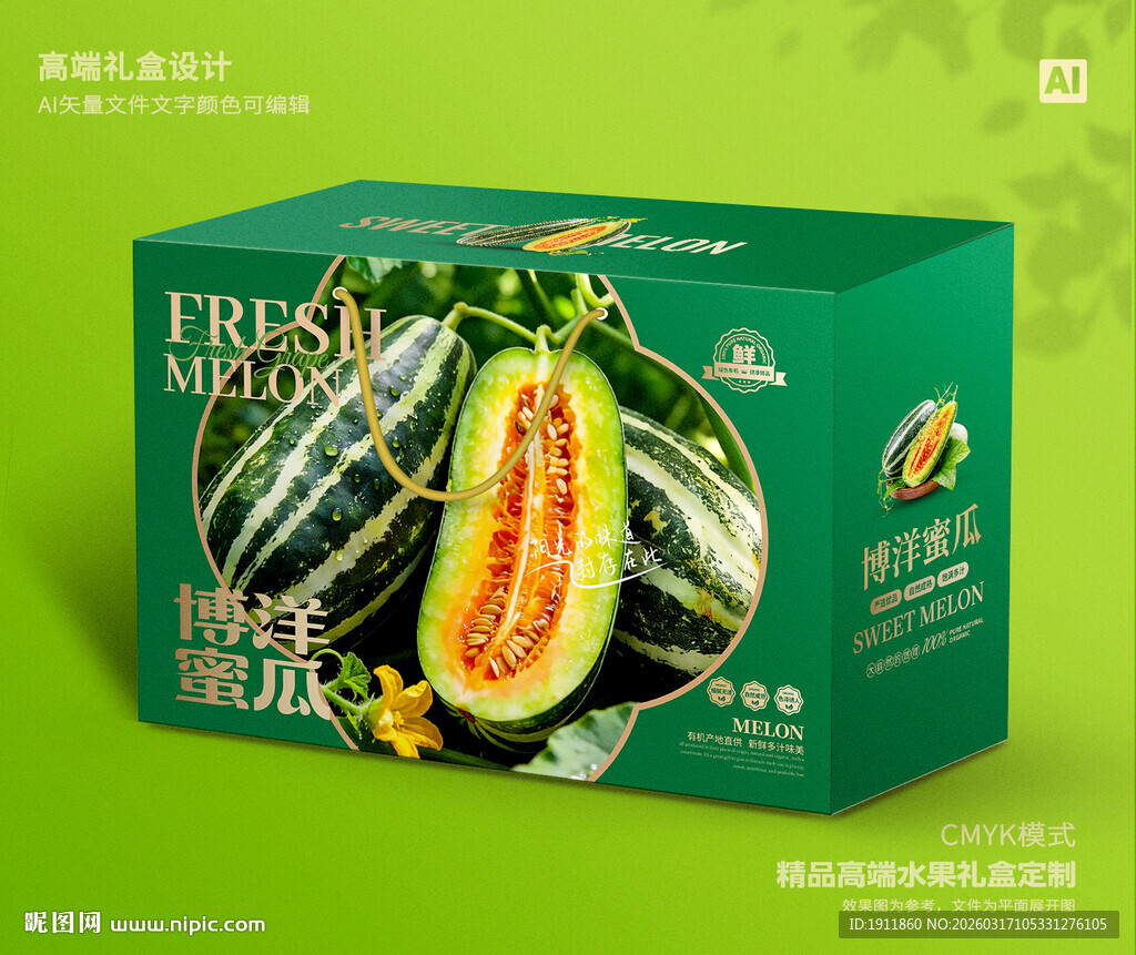 博洋蜜瓜礼盒 甜瓜包装