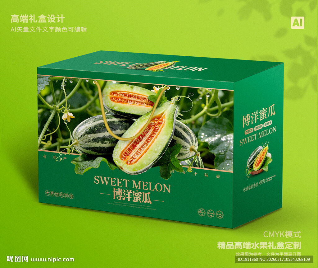博洋蜜瓜包装 甜瓜礼盒