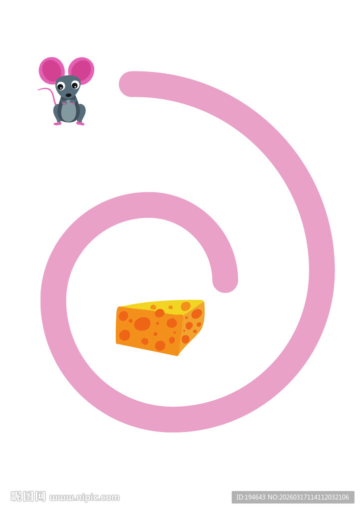 小老鼠寻奶酪的趣味场景