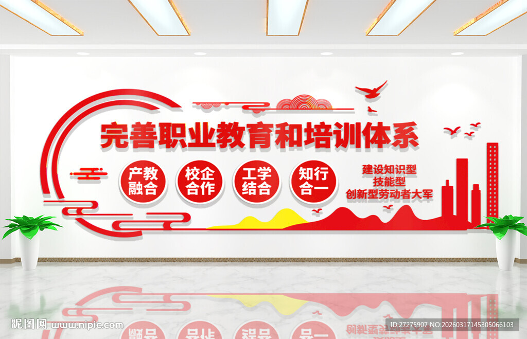 职业教育文化墙