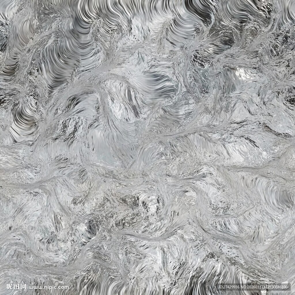 高清银灰色毛绒面料纹理特写