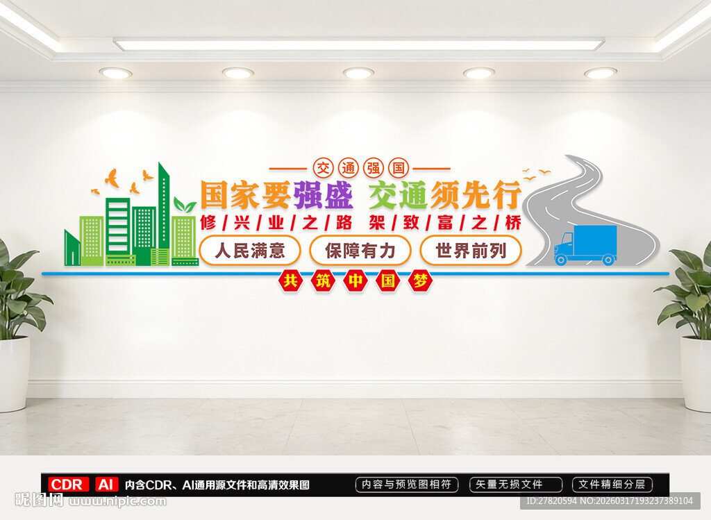 交通强国文化墙