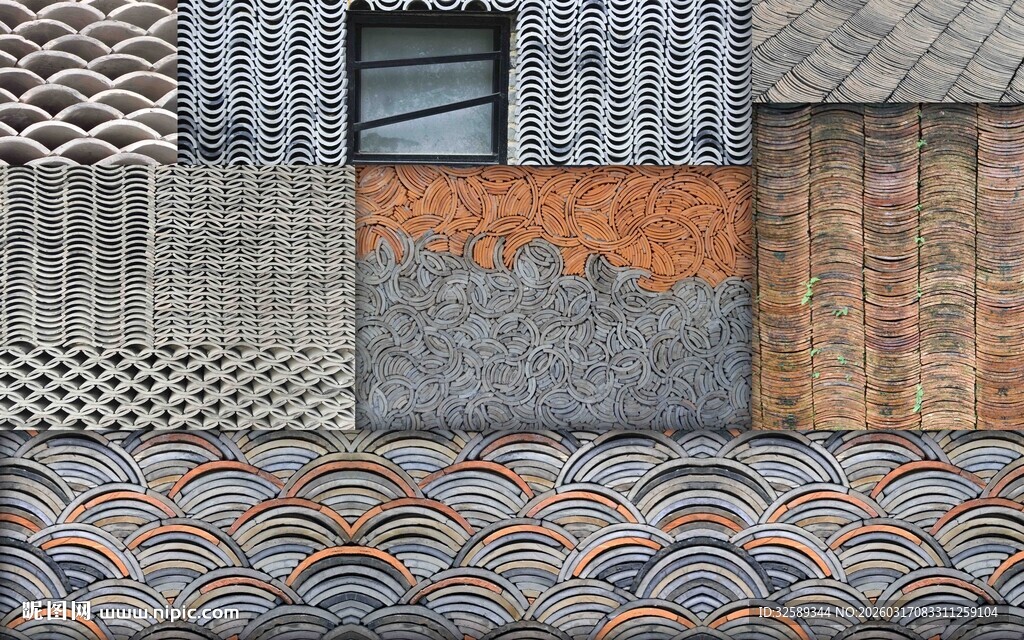 多样纹理瓷砖图案展示