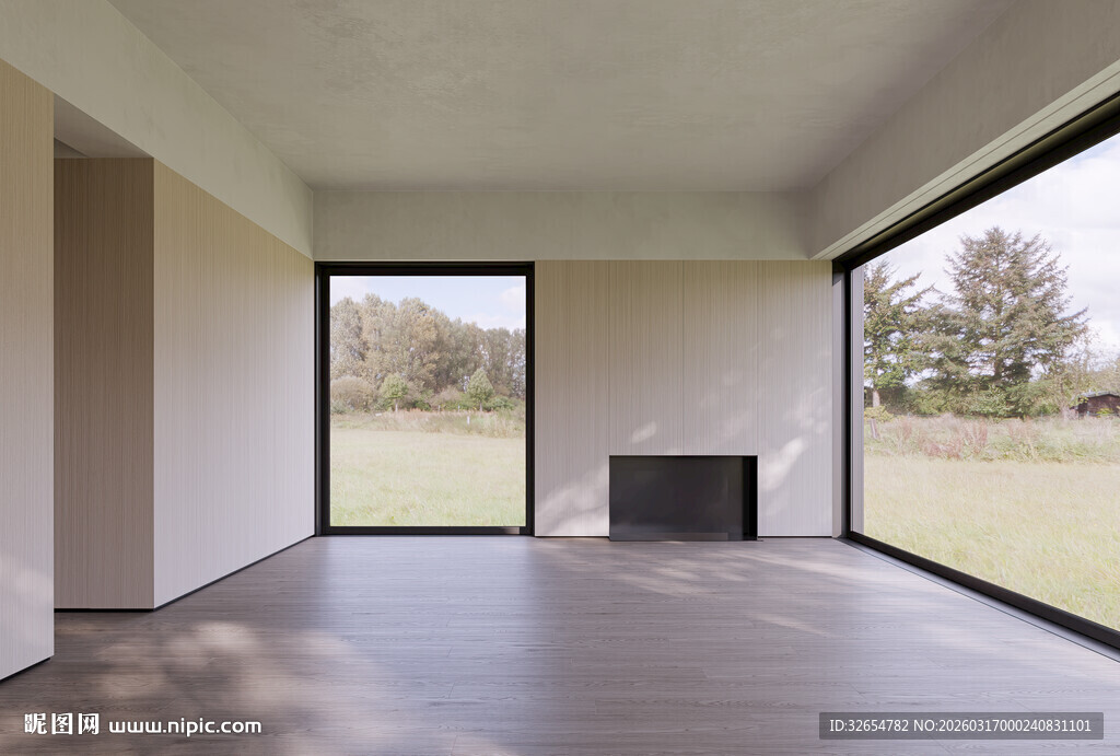 现代室内空场景