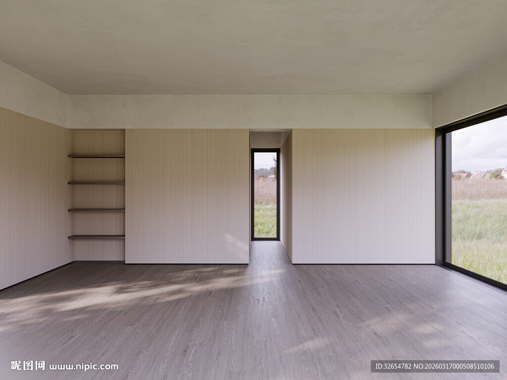 现代客厅空场景