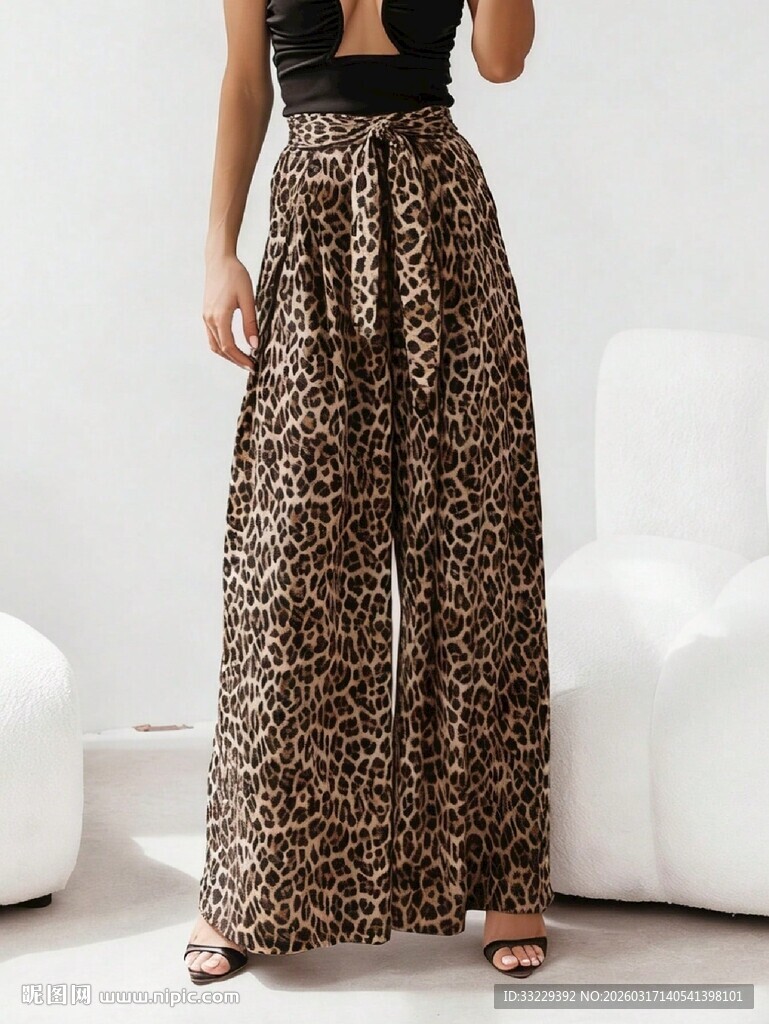 豹纹图案纹理背景