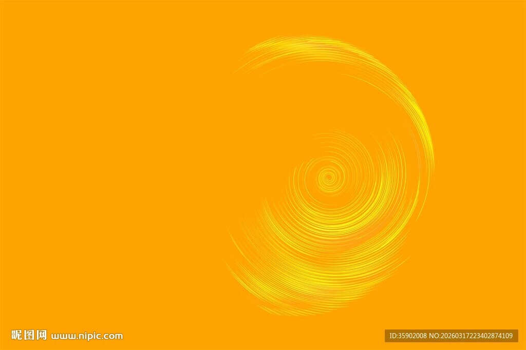 橙黄背景上的梦幻光斑