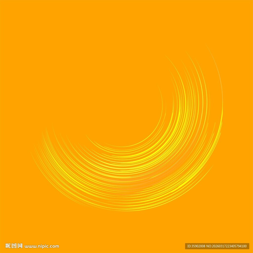 橙黄背景的曲线图案