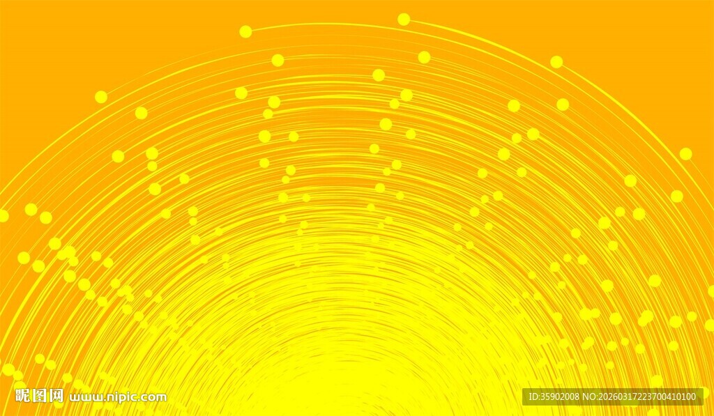 黄色渐变科技感点状背景图