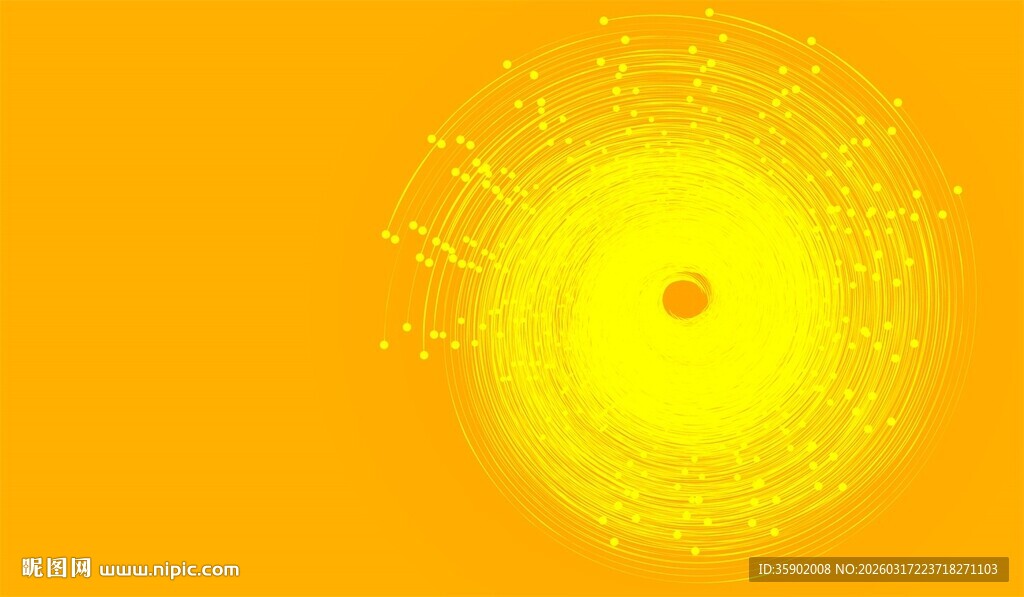 黄色光芒抽象图案