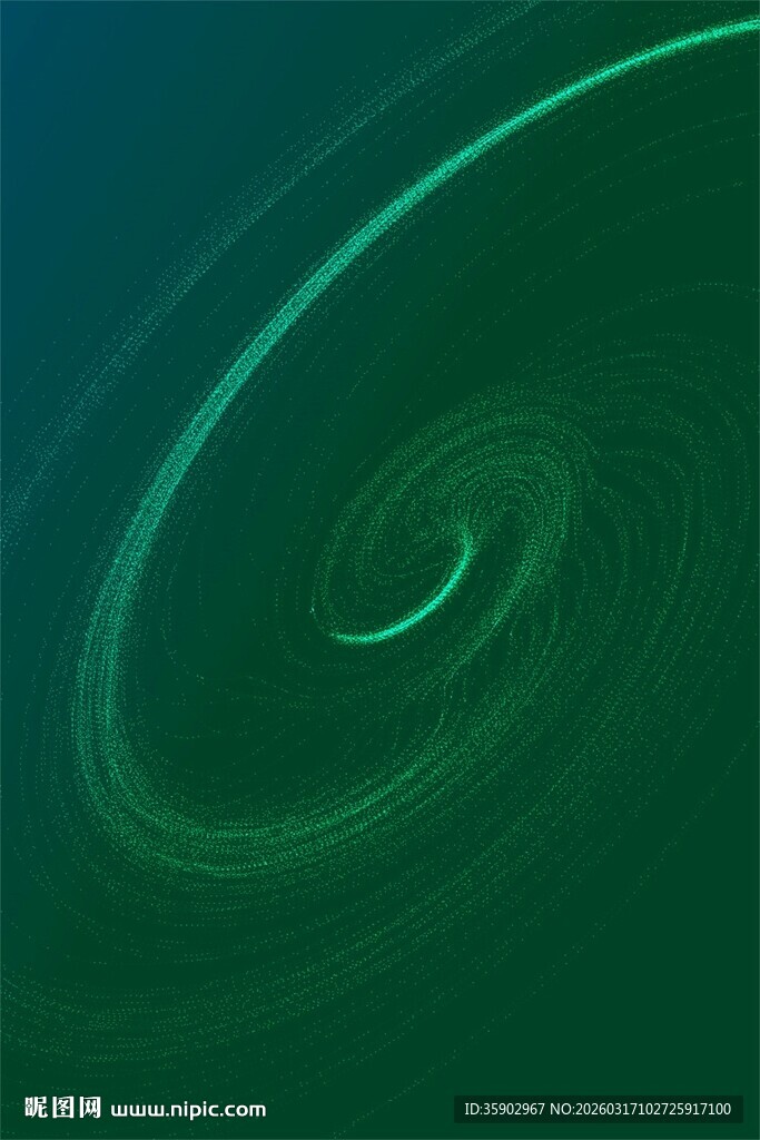 绿色螺旋动感抽象背景