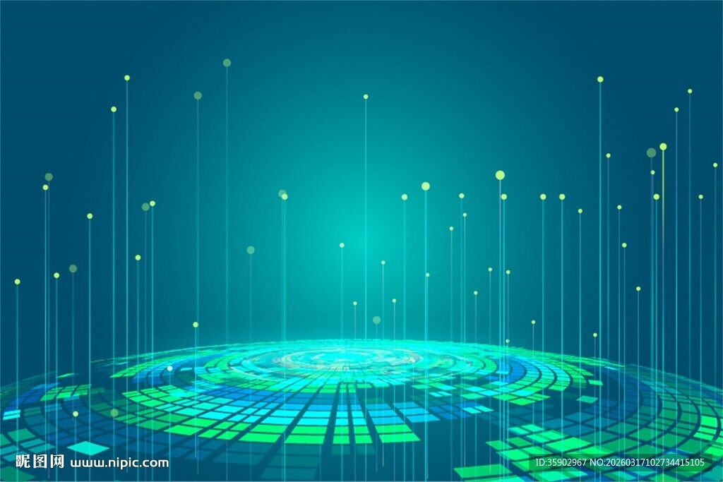 科技感十足的虚拟数字场景