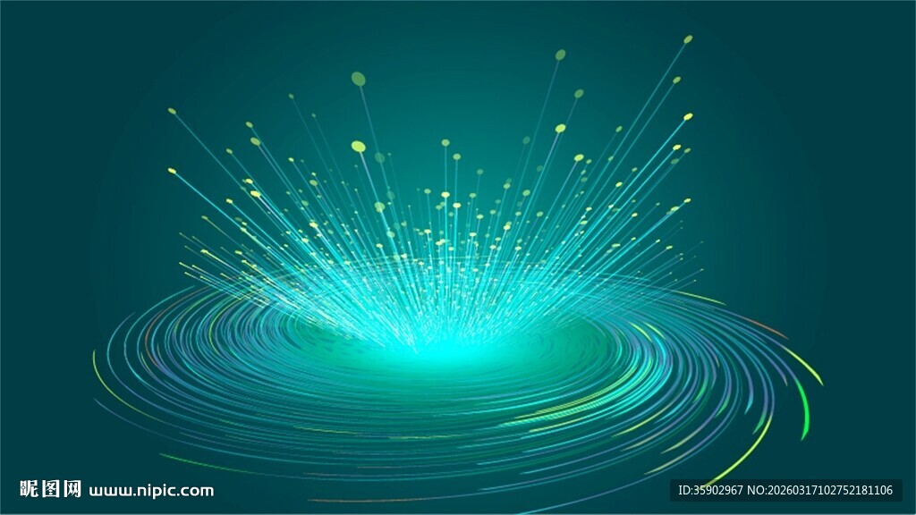 梦幻蓝光能量漩涡特效