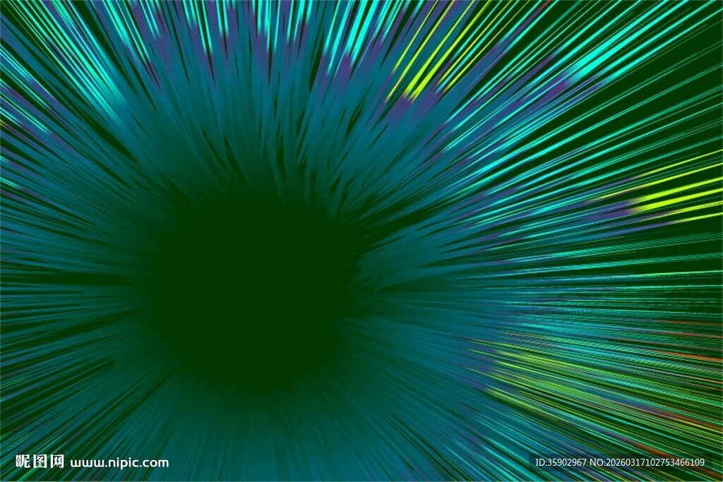 炫彩放射状抽象背景图案