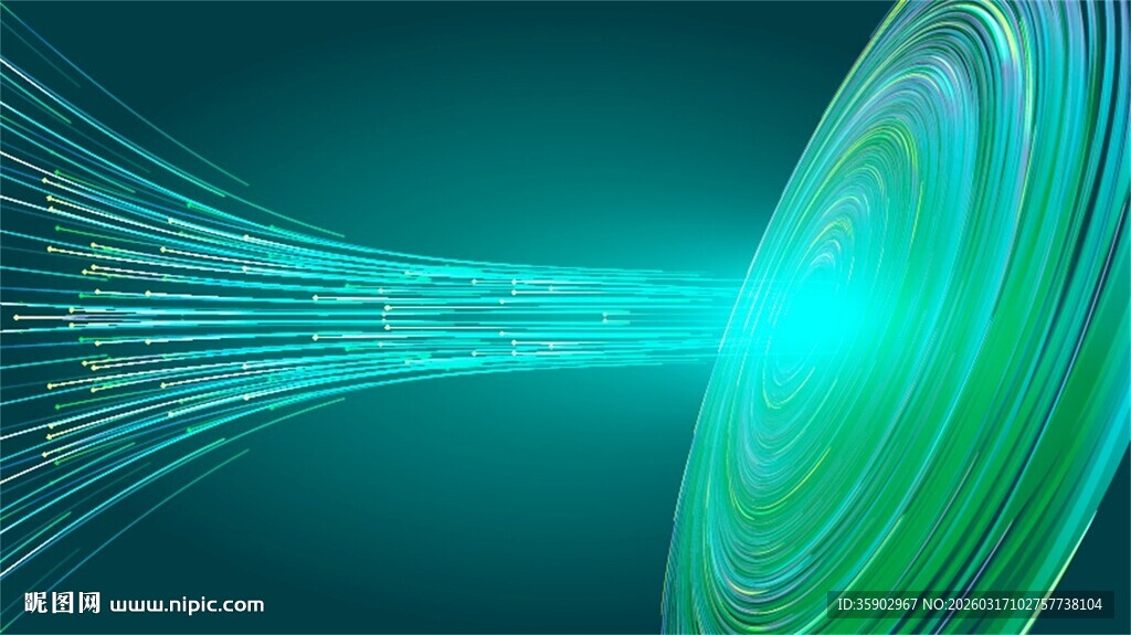 炫彩流光科技感线条图案