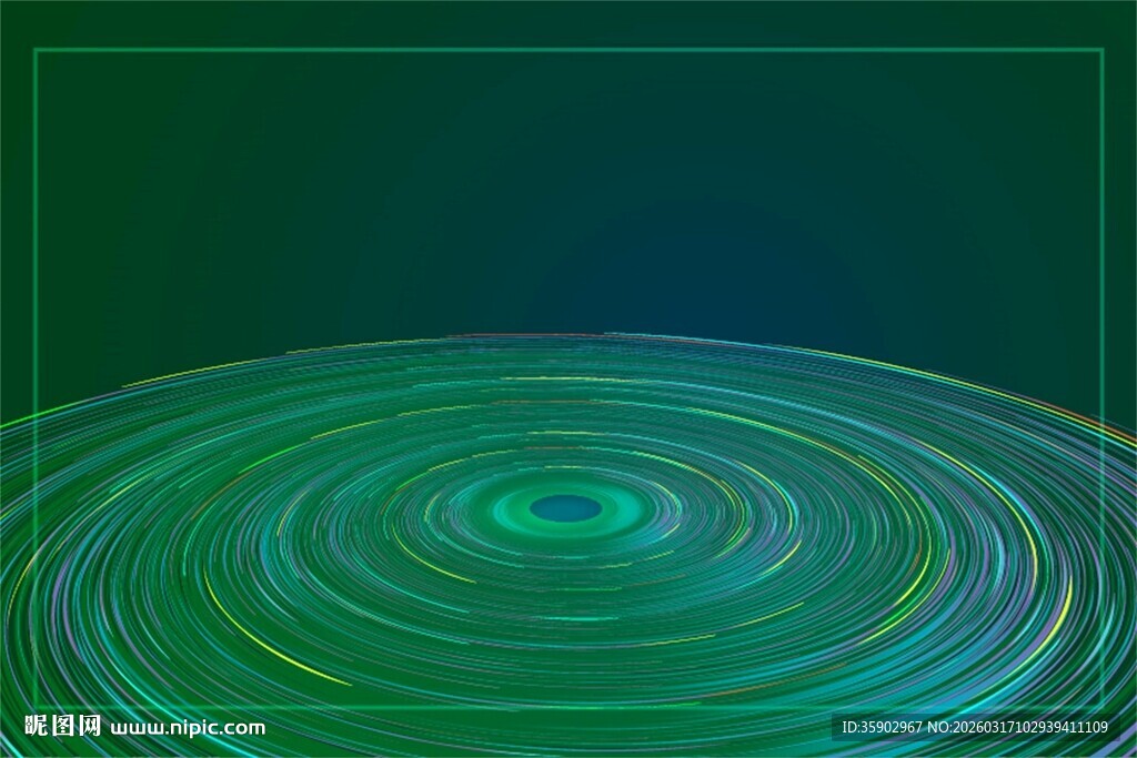 绿色渐变螺旋纹理背景