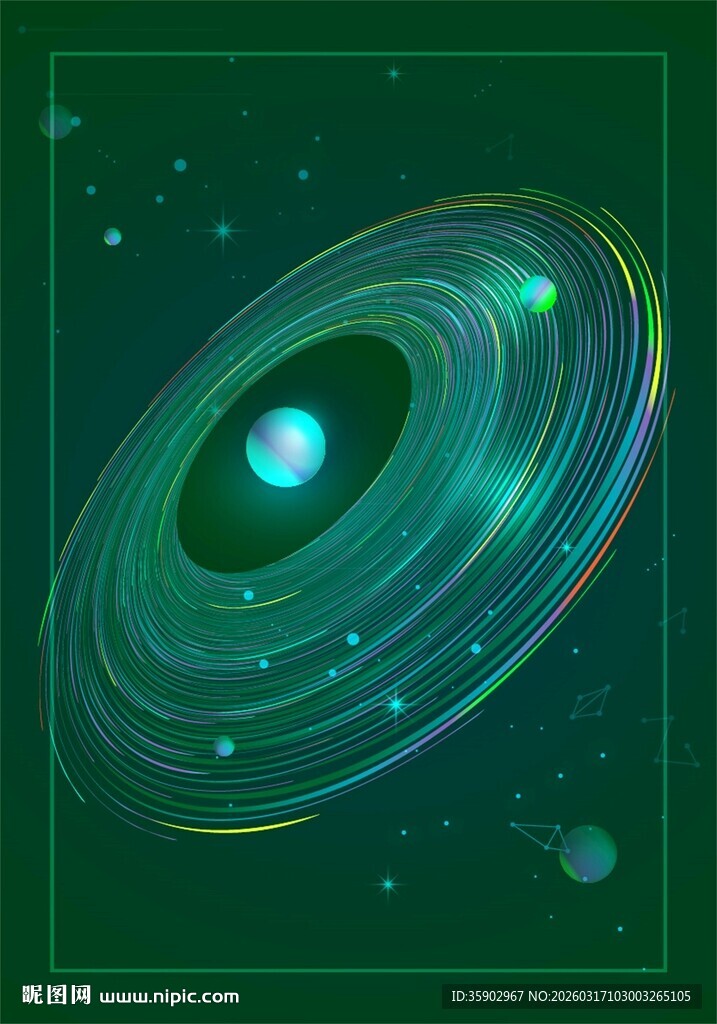 梦幻星系宇宙绚丽景象