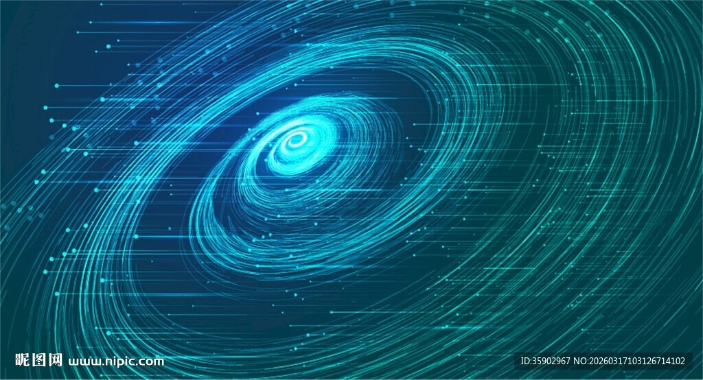 蓝色旋涡宇宙神秘景象